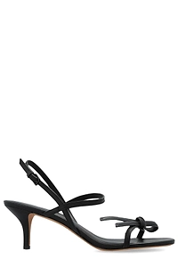 Kate Spade Loop Smooth Leather Kitten Heel Sandals