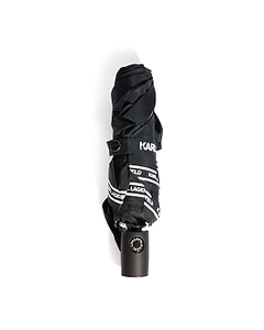 Karl Lagerfeld Ikonik Compact Folding Umbrella