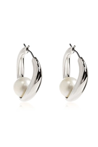 Pearl Hoop Earrings