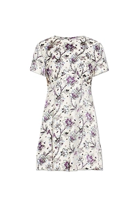 Kate Spade Satin Devore Empire Waisted Mini Dress