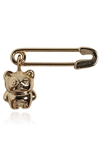 Teddy Safety Pin Earrings