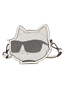 Karl Lagerfeld Kids Cat Face Crossbody Bag