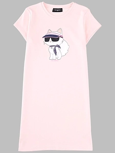 Karl Lagerfeld Kids Graphic Jersey Dress