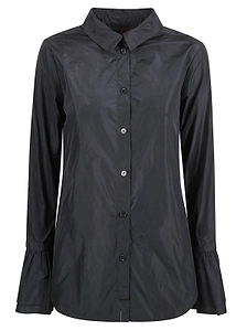 Flared Cuff Button-Up Top