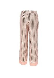 Kangra Micro Print Wide-Leg Pants