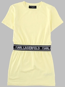 Karl Lagerfeld Kids Logo Belt T-Shirt Dress