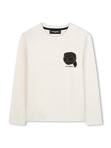 Karl Lagerfeld Kids Logo Patch T-Shirt