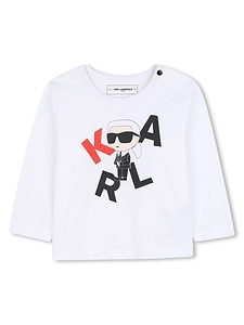 Karl Lagerfeld Kids Logo Print T-Shirt