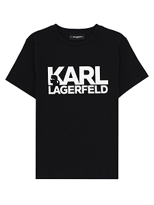 Karl Lagerfeld Kids Logo Print T-Shirt