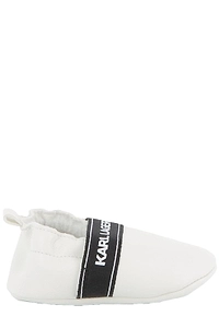 Karl Lagerfeld Kids Logo Strap Crib Shoes