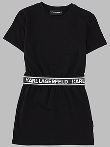 Karl Lagerfeld Kids Logo Waist T-Shirt Dress