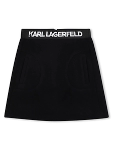 Karl Lagerfeld Kids Logo Waistband Skirt