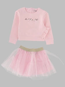 Karl Lagerfeld Kids Ruffled Sweatshirt Tutu Suit
