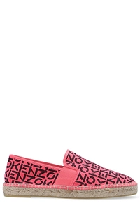 Allover Logo Printed Slip-On Espadrilles