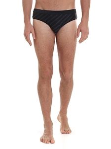 Karl Lagerfeld Logo Stripe Briefs