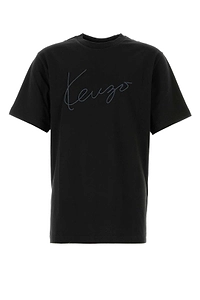 Kenzo Logo Embroidered Crewneck T-Shirt