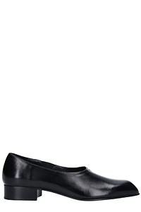 Khaite Colt Square-Toe Flat Shoes