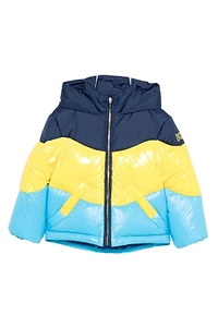 Khrisjoy Kids Khris Multistripes Puffer Jacket