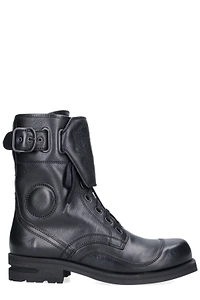 Kiko Kostadinov Buckled Lace-Up Boots