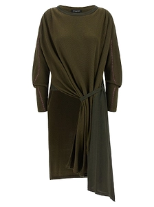 Eider Godet Draped Dress