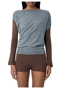 Heiss Off-Shoulder Knit Bodysuit