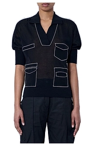 Kreiner Knitted Polo Top