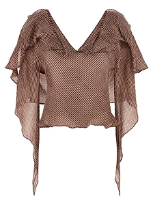 Plexus Draped V-Neck Top