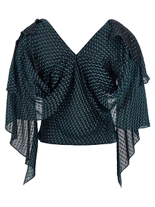 Plexus Draped V-Neck Top