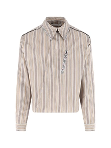 Kiko Kostadinov Striped Panel Shirt