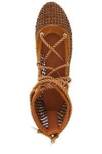 Kiko Kostadinov Reticella Mesh Lace-Up Boots