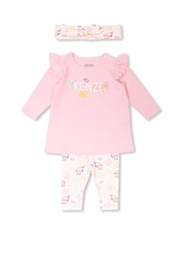 Logo Embroidered Three-Piece Set