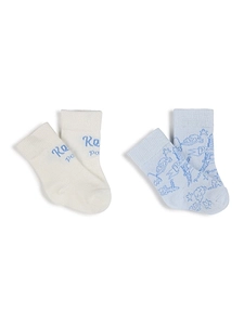 Kenzo Kids Logo Intarsia Pack Of Two Socks