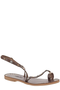 Kima Isabel Studded Ankle-Strap Sandals
