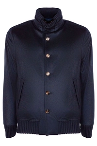 Kired High Neck Buttoned Jacket