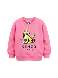 Kenzo Kids Logo Printed Crewneck Sweatshirt