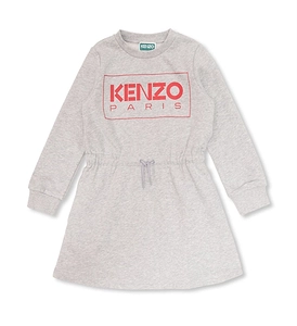 Kenzo Kids Logo Printed Crewneck Dress