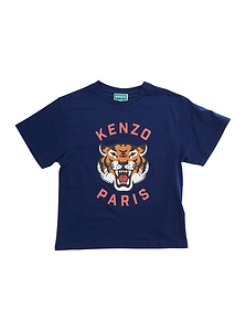 Kenzo Kids Logo-Printed Crewneck T-Shirt