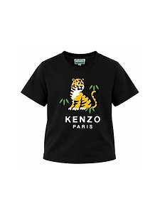 Kenzo Kids Logo Printed Crewneck T-Shirt
