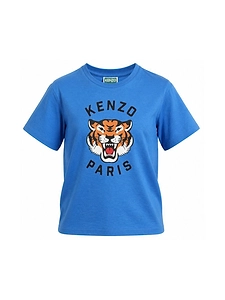 Kenzo Kids Logo Printed Crewneck T-Shirt