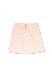Kenzo Kids Logo Printed Drawstring Skirt