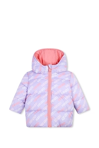 Kenzo Kids Logo Printed Reversible Puffer Jacket