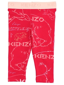 Kenzo Kids Logo Printed Leggings