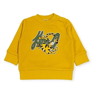 Kenzo Kids Logo Printed Textured Sweatshirt