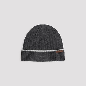 Kiton Cable-Knit Cuff Beanie Hat