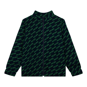 Kenzo Kids Logo Printed Zip-Up Jacket