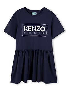 Kenzo Kids Logo Printed T-Shirt Dress