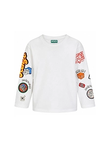 Kenzo Kids Long-Sleeved Crewneck T-Shirt