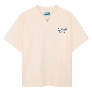 Kenzo Kids Panda-Printed V-Neck T-Shirt