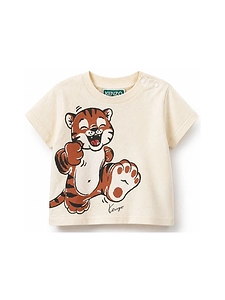 Kenzo Kids Tiger-Printed Crewneck T-Shirt