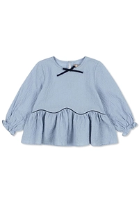 Konges Slojd Ruched Peplum Top